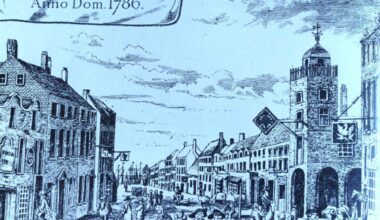 Castle Place leading to High Street in 1786