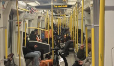Sea of e-bikes on the underground
