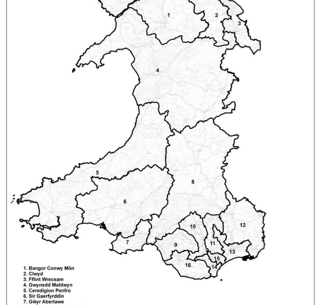Proposal for the Senedd boundaries - Taken from James Evans MS Facebook
