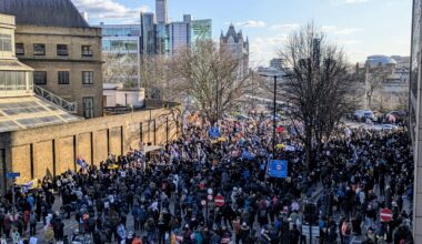 Another day, another protest against the China mega-embassy