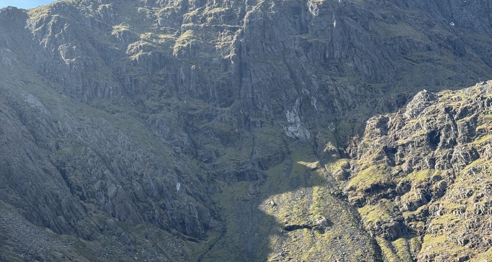 Yr Wyddfa in the spring sun