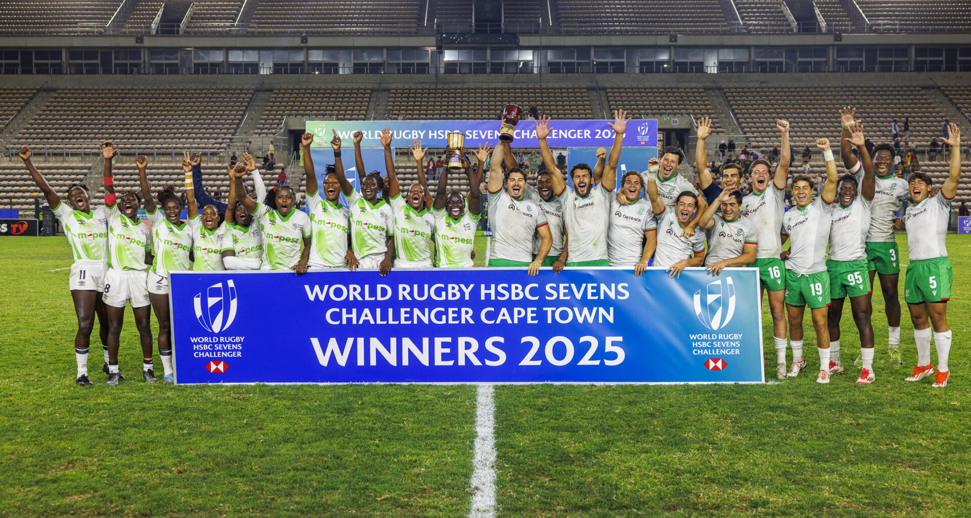 Portugal and Kenya win second round of World Rugby HSBC Sevens Challenger in Cape Town