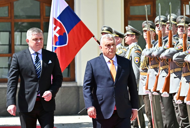 Hungarian Prime Minister Viktor Orban alongside his Slovak counterpart Robert Fico warned the European Union against challenging the bloc