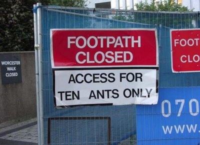 Don't expect to see this sign.