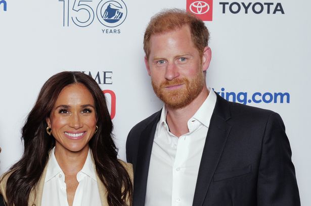 Prince Harry and Meghan Markle at the Time100 Summit in NYC on April 23