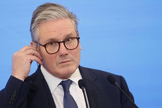 British Prime Minister Keir Starmer during the press conference after his meeting with Polish Prime Minister Donald Tusk in Warsaw, Poland on January 17, 2025. (Photo by Jakub Porzycki/NurPhoto via Getty Images)