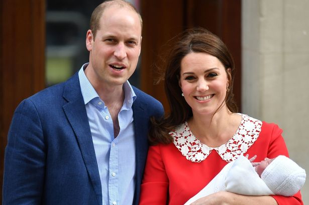 File photo dated 23/04/2018 of the Duke and Duchess of Cambridge leaving the St Mary's Hospital, London with their newborn son. They have announced that the new prince has been named Louis Arthur Charles. PRESS ASSOCIATION Photo. Issue date: Friday April 27, 2018. See PA story ROYAL Baby. Photo credit should read: John Stillwell/PA Wire