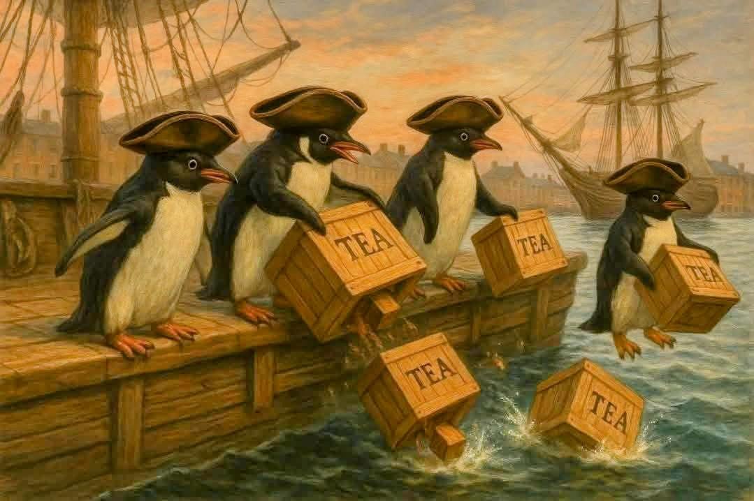 Time for a penguin tea party!