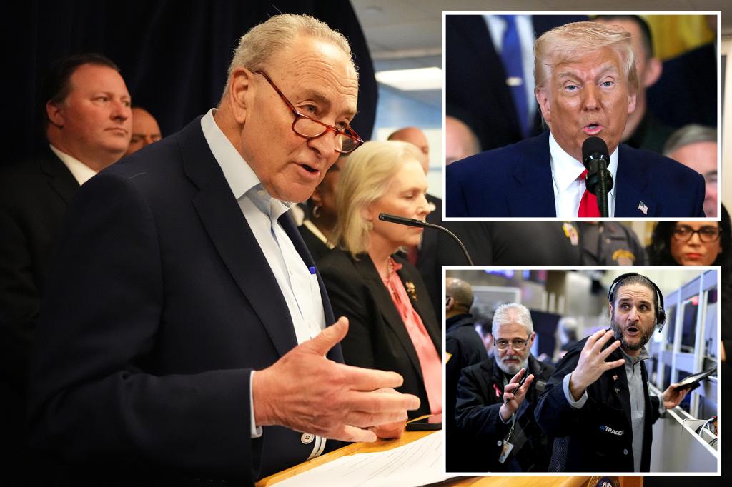 Schumer warns Trump's tariffs will destroy NYC's economy, drive recession