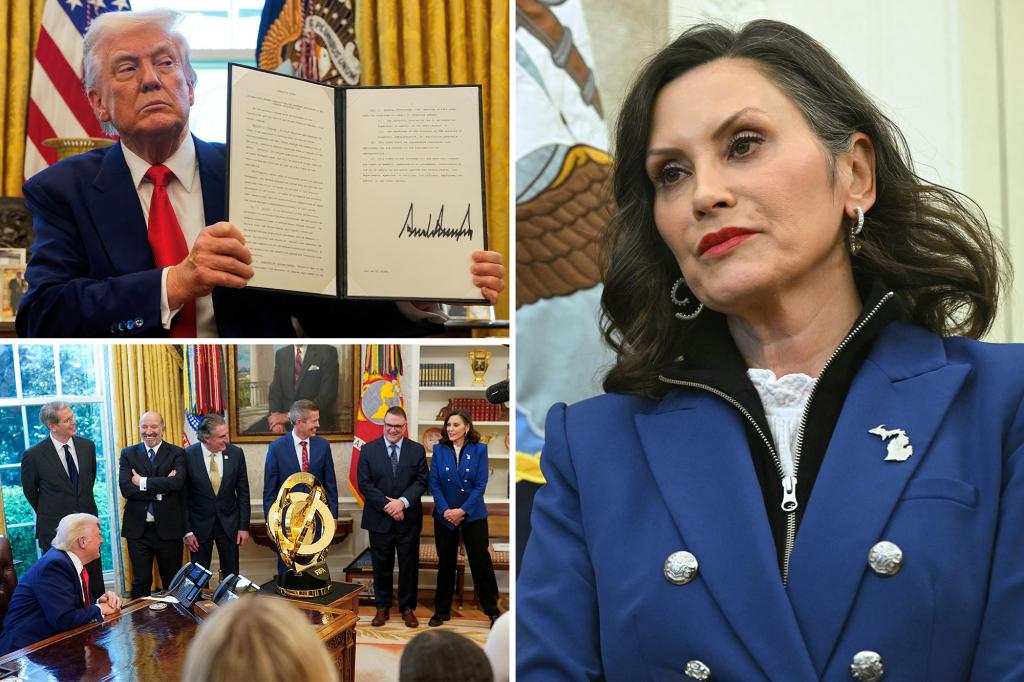 Gretchen Whitmer angers Dems with Trump meeting at White House
