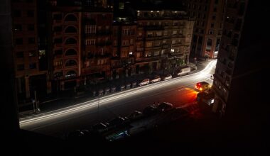 Photograph taken during the power outage that left much of Spain without electricity on the night of April 28, 2025.