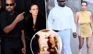 Kanye West and Bianca Censori spotted on dinner date in Spain after he claimed she 'dumped' him
