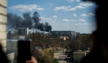 Video. Smoke rises over Ukrainian city of Sumy after Russian drone strikes