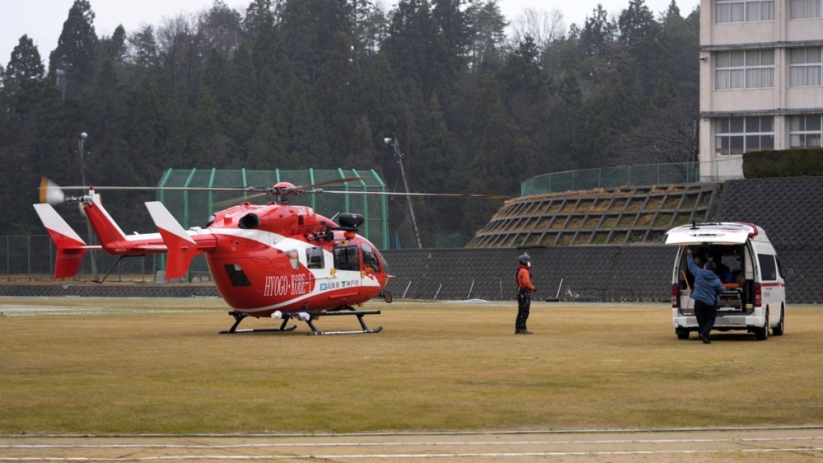 Ambulance helicopter crashes into sea in southwestern Japan, killing three