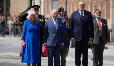 UK royals welcomed at Quirinale Palace on second day of state visit to Rome