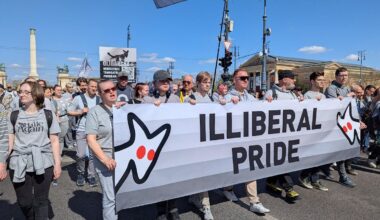Hungarian Two-tailed Dog Party stages largest protest to date against amendment of Assembly Act