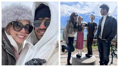 Bigg Boss 18 BFFs Avinash Mishra and Eisha Singh enjoy the scenic beauty of snow-kissed Swiss Alps as they holiday in Switzerland; see pics