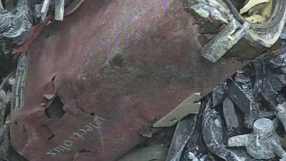 A close-up image of an Electrolux vacuum retrieved from the building with the nuclear waste