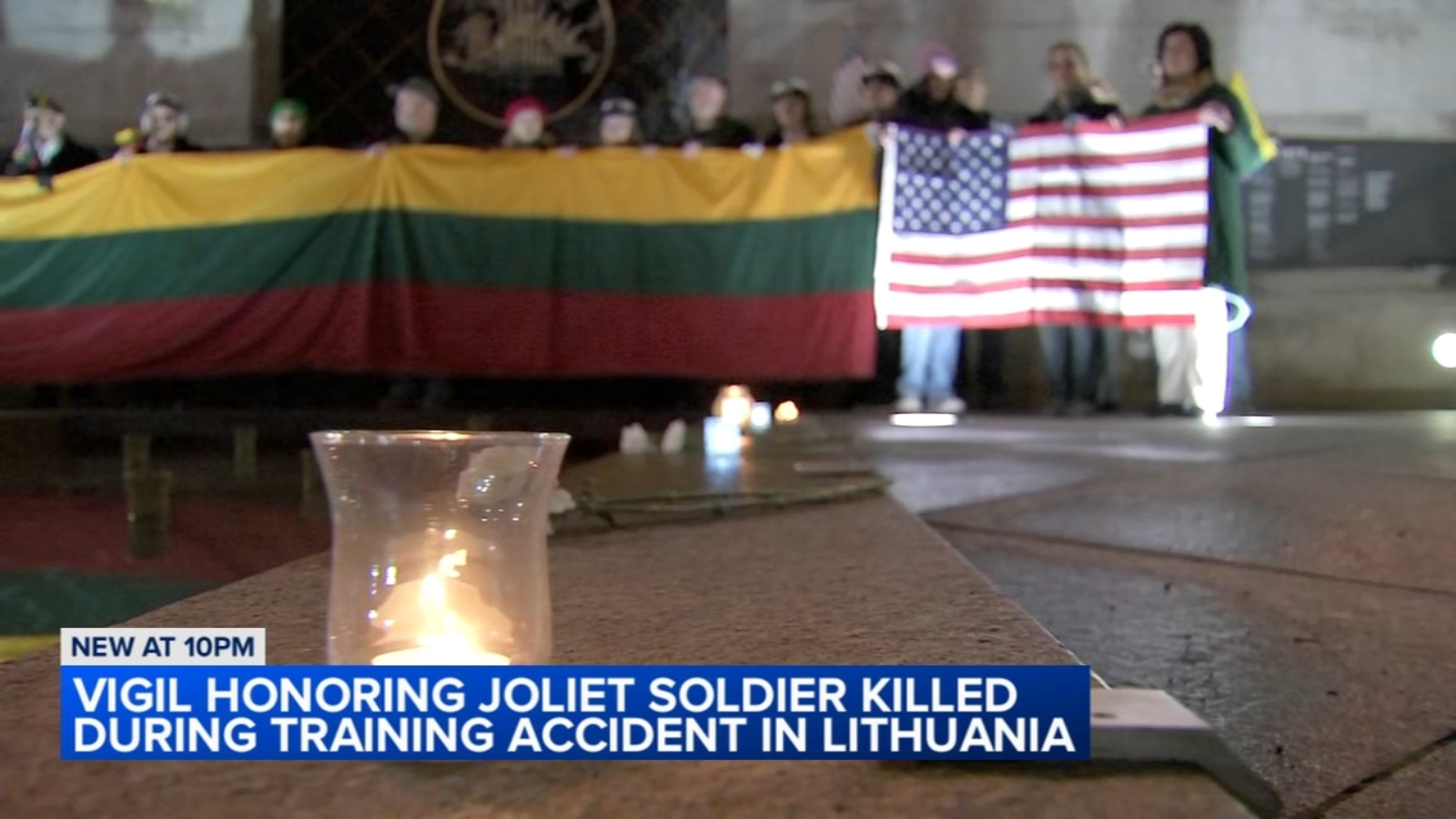 Vigil held in Chicago after Joliet man, Sergeant Jose Duenez Jr., among 4 US soldiers killed in training accident in Lithuania