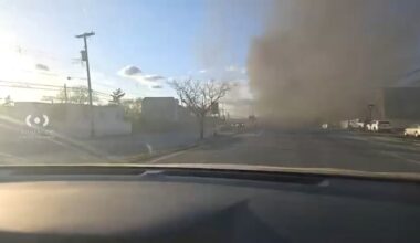 Business that makes porta-potties goes up in flames in Queens; 2 injured including firefighter