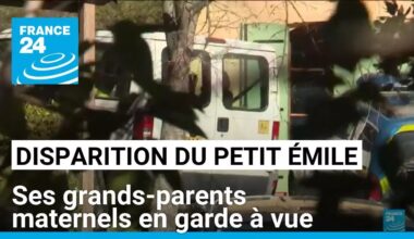 Disparition du petit Emile : ses grands-parents maternels en garde à vue • FRANCE 24