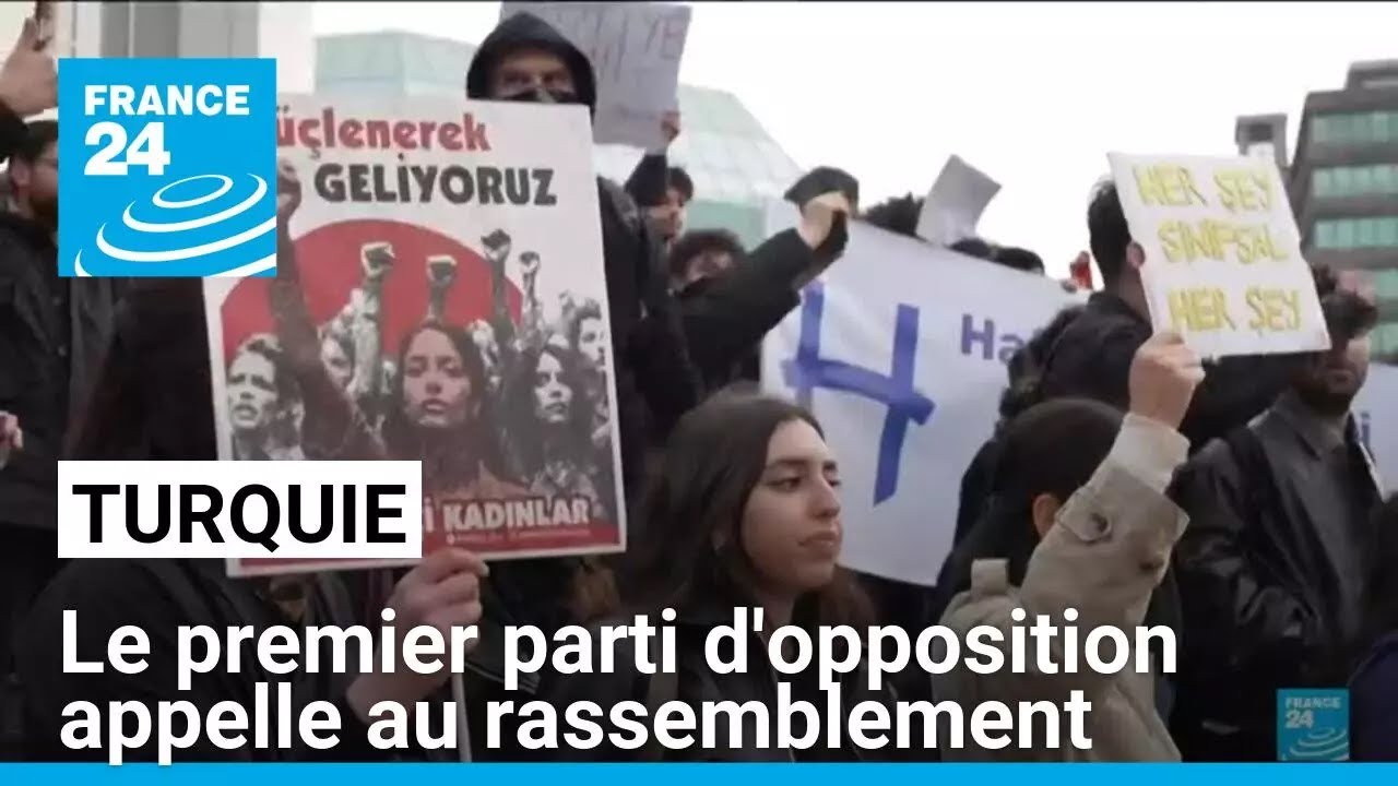 Turquie : le premier parti d'opposition appelle à un grand rassemblement • FRANCE 24