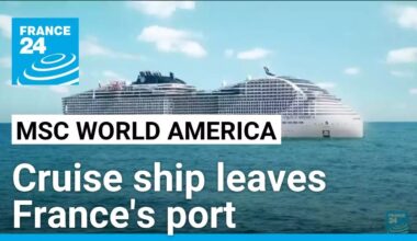 MSC World America cruise ship headed from France to Miami • FRANCE 24 English