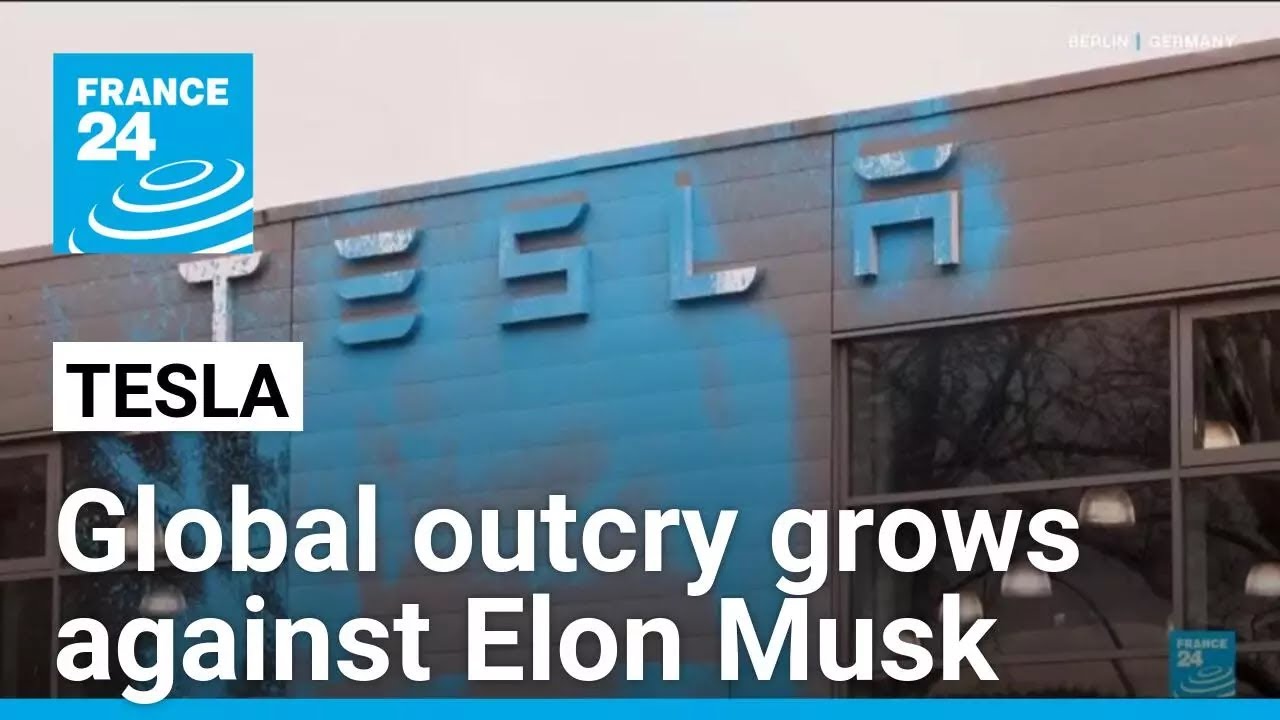 Tesla protests escalate worldwide in response to Elon Musk’s leadership • FRANCE 24 English