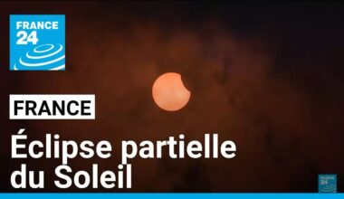 Le Soleil avait rendez-vous avec la Lune pour une éclipse partielle • FRANCE 24