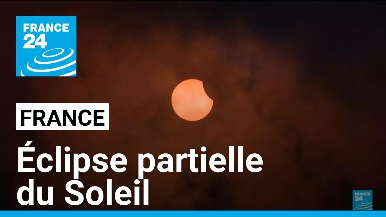 Le Soleil avait rendez-vous avec la Lune pour une éclipse partielle • FRANCE 24