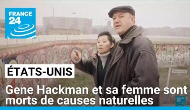 Gene Hackman et sa femme sont morts de causes naturelles, selon l'enquête • FRANCE 24