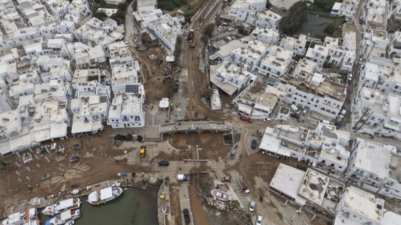 Study: Climate change worsened Greece storms