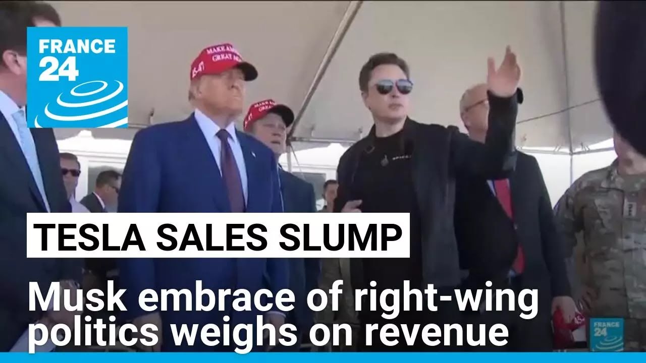Tesla sales slump as pressure piles on Musk • FRANCE 24 English