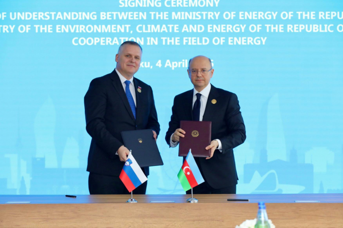 Azerbaijan, Slovenia sign energy cooperation memorandum 