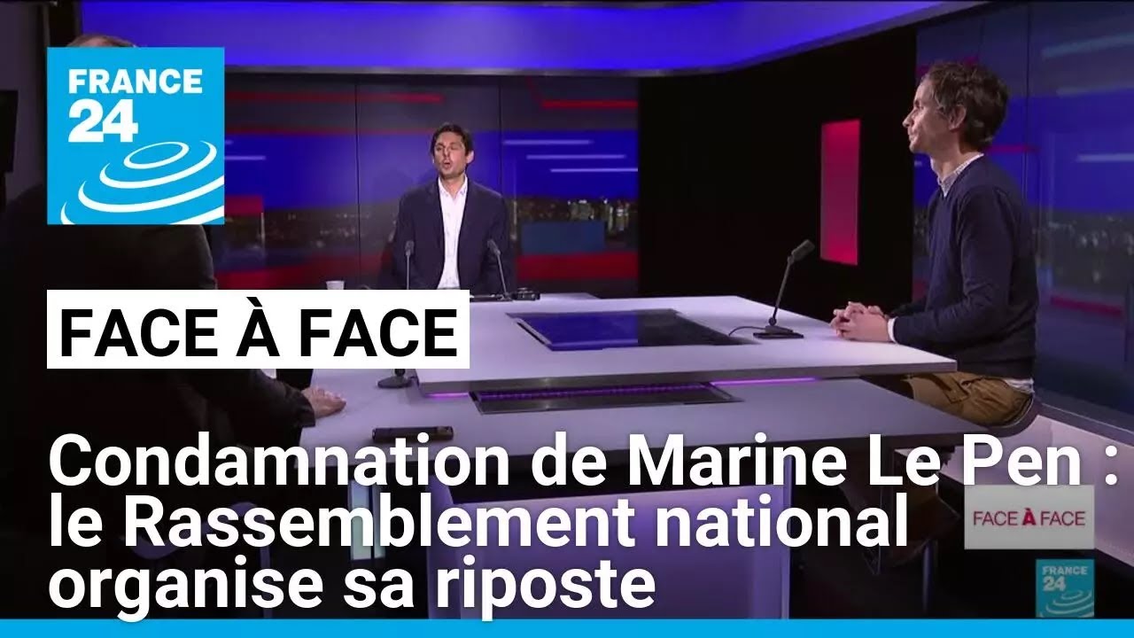 Condamnation de Marine Le Pen : le Rassemblement national organise sa riposte • FRANCE 24