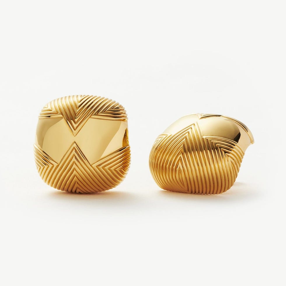 Hera Oversized Dome Ridge Stud Earrings