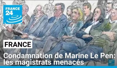 Condamnation de Marine Le Pen: magistrats menacés, une enquête ouverte • FRANCE 24