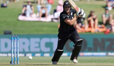 New Zealand’s Rhys Mariu scored a maiden half-century (Michael Bradley)
