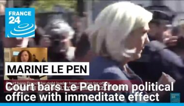 Marine Le Pen banned from running for office with immediate effect • FRANCE 24 English