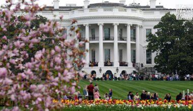 Melania Trump, America's first lady, opens White House gardens to visitors and guests