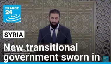 Syria swears in new transitional government four months after Assad regime collapse • FRANCE 24