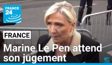 Marine Le Pen dans l'attente d'un jugement qui peut faire basculer sa carrière politique