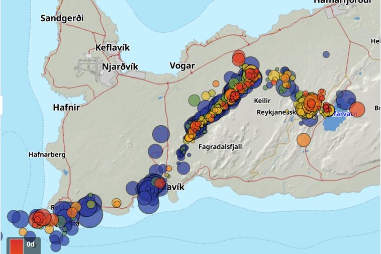 550 earthquakes in the last 24 hours