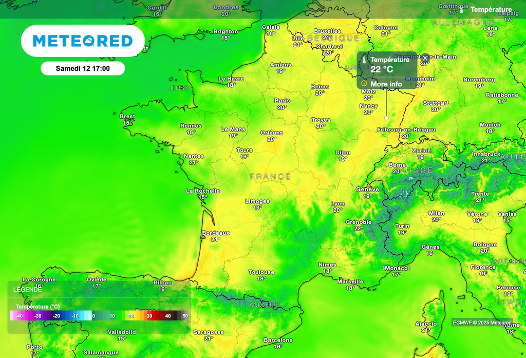 Très grande douceur attendue samedi après-midi.