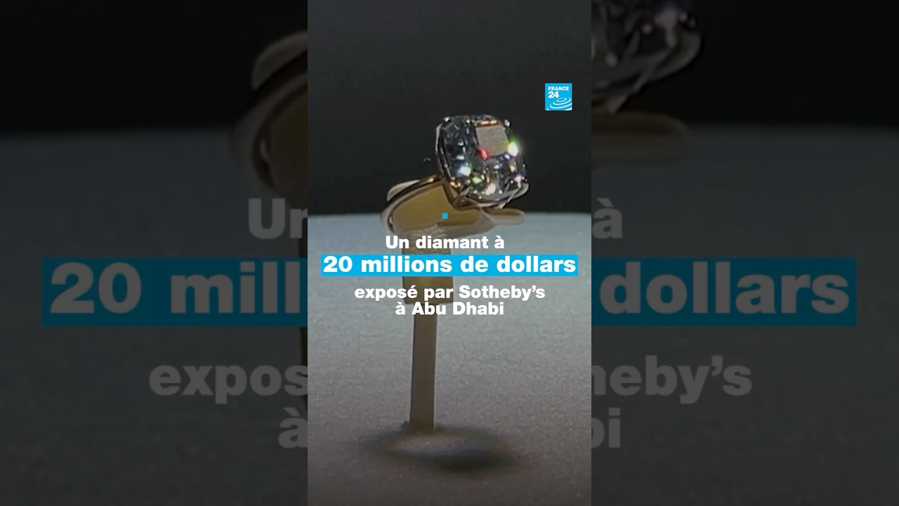 Un diamant à 20 millions de dollars exposé par Sotheby’s à Abu Dhabi • FRANCE 24