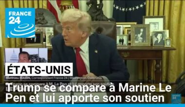 Trump se compare à Marine Le Pen et lui apporte son soutien • FRANCE 24