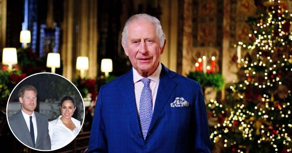 Charles Avoided Embarrassing Harry and Meghan With One Detail in Christmas Speech