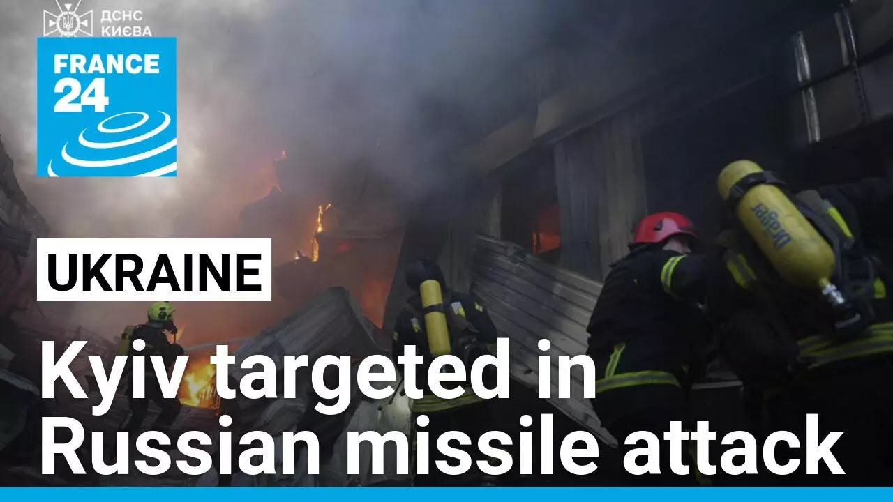 Russia launches missile attack on Ukraine capitial • FRANCE 24 English