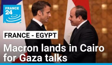 Macron lands in Cairo ahead of Gaza Summit • FRANCE 24 English