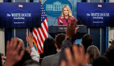 Video: White House press secretary Karoline Leavitt prays before press briefings